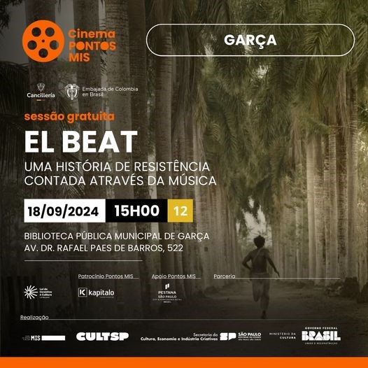 Cinema Pontos MIS:  dia 18 a Biblioteca exibe o filme "El Beat"