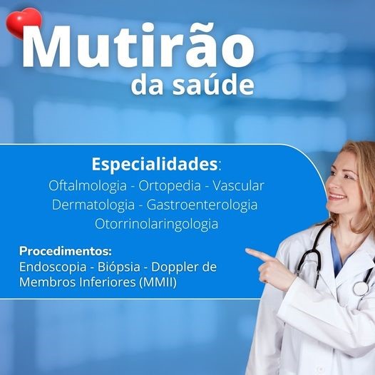   Saúde: Garça realizará mutirão para várias especialidades e procedimentos