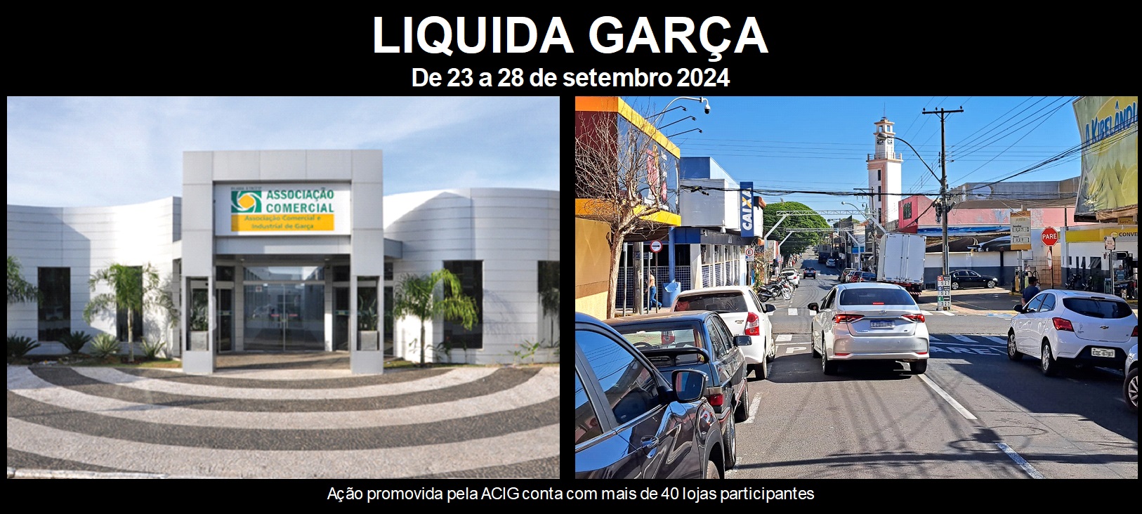 Liquida Garça acontece na próxima semana 