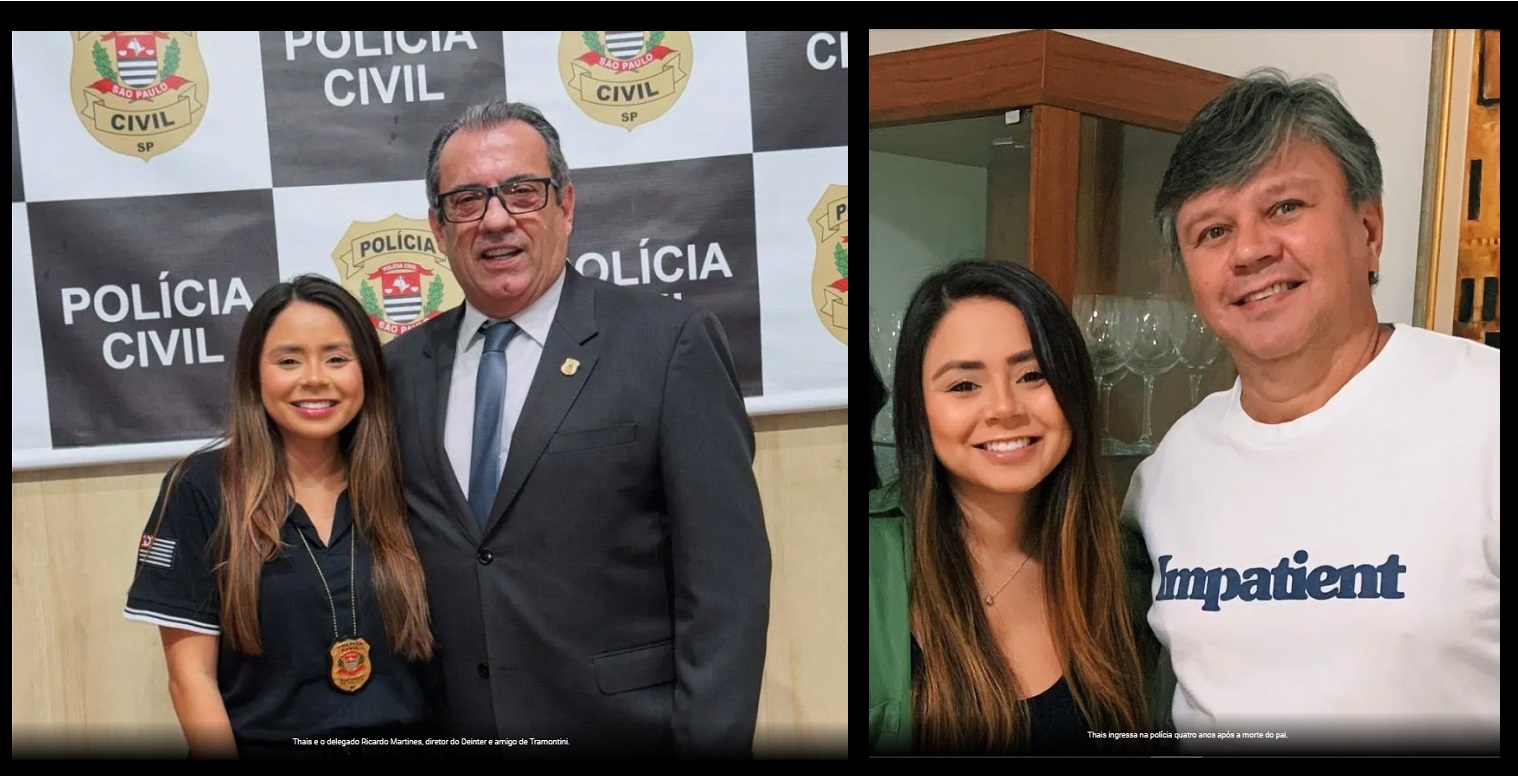 Filha de Tramontini quer manter legado do pai na Polícia Civil 