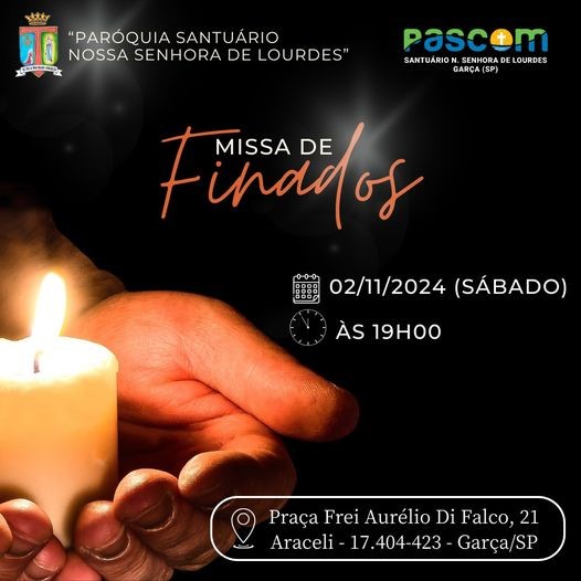 Paróquia garcense divulga horário de celebração da Missa de Finados 