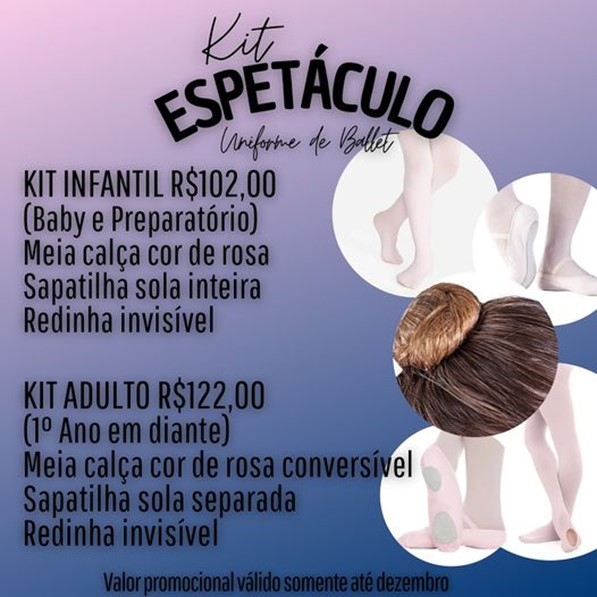  EMCA realiza promoção de “Kit Espetáculo - Uniforme de Ballet”