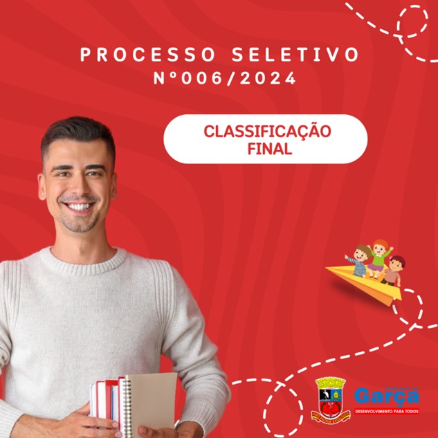 Prefeitura de Garça publica classificação final de processo seletivo para professores