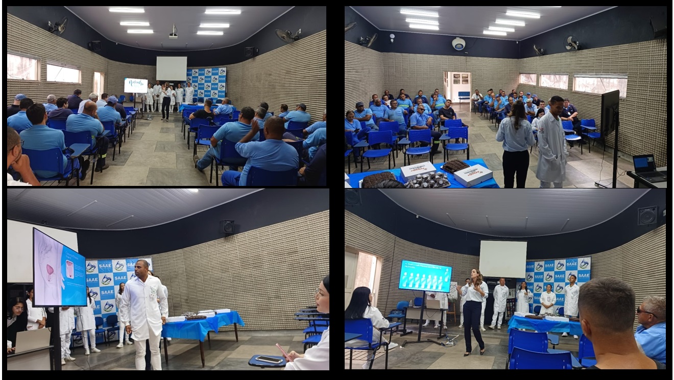 Novembro Azul: servidores do SAAE participam de palestra com curso de Enfermagem da ETEC