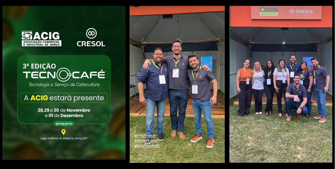 Aberta oficialmente a 3ª edição da TecnoCafé em Garça: ACIG participa do evento