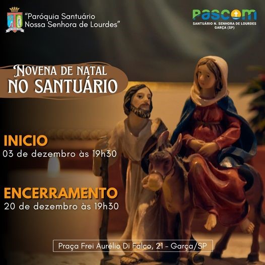  Novena de Natal começa na próxima terça-feira, 3 de dezembro