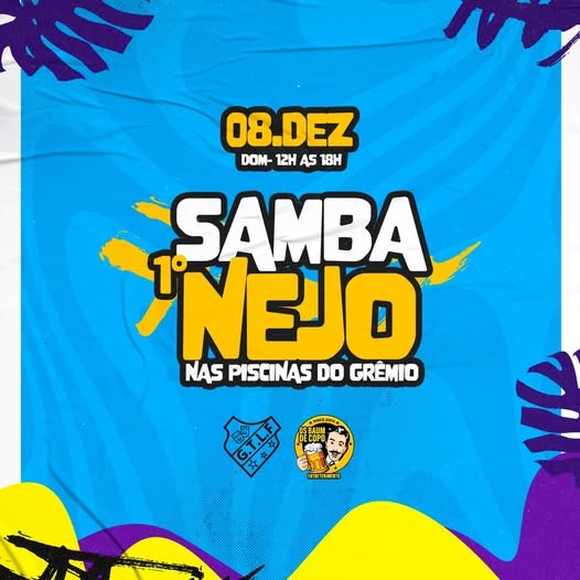 Grêmio prepara seu “1º Sambanejo nas Piscinas”