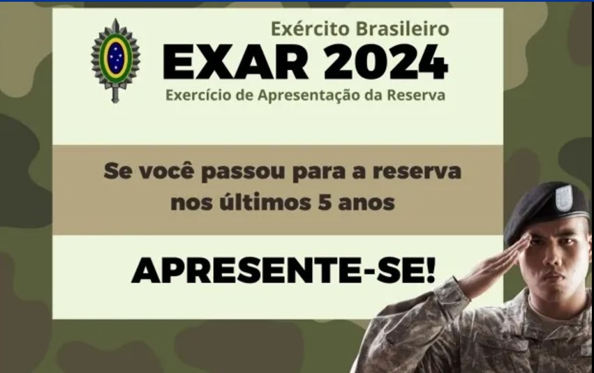 Apresentação de reservistas: prazo termina dia 31 de janeiro